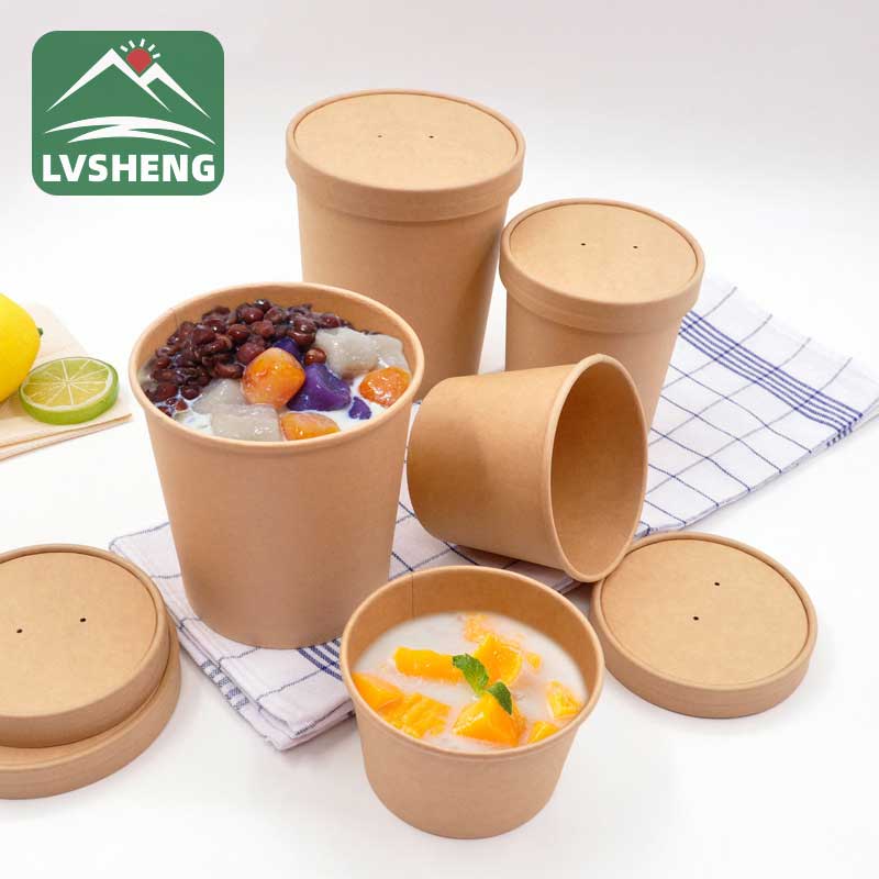 Чашка для супу з плоскими кришками